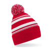 Winter hat - mod. B473R:Classic Red, 50% polyester / 50% acrylic, White, One Size
